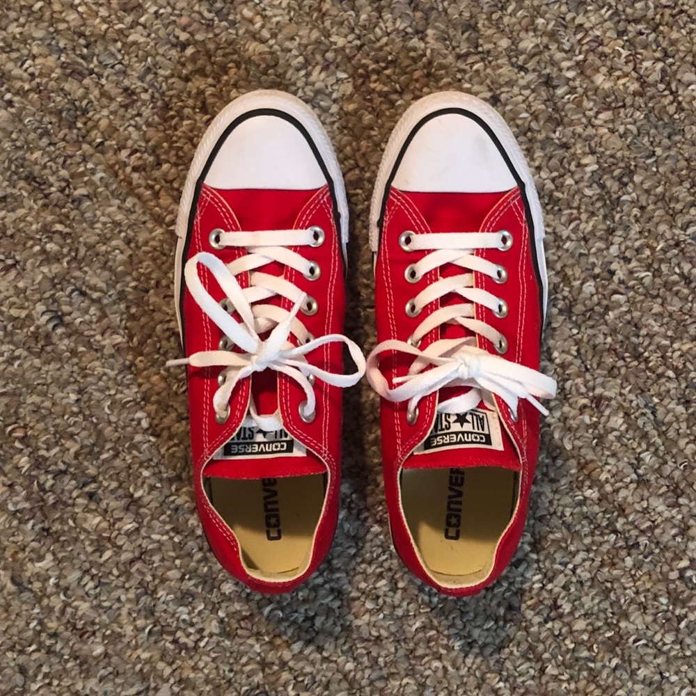 Red Converse All Stars Women’s Size 8